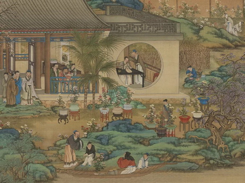 清  畫十二月月令圖（九月）